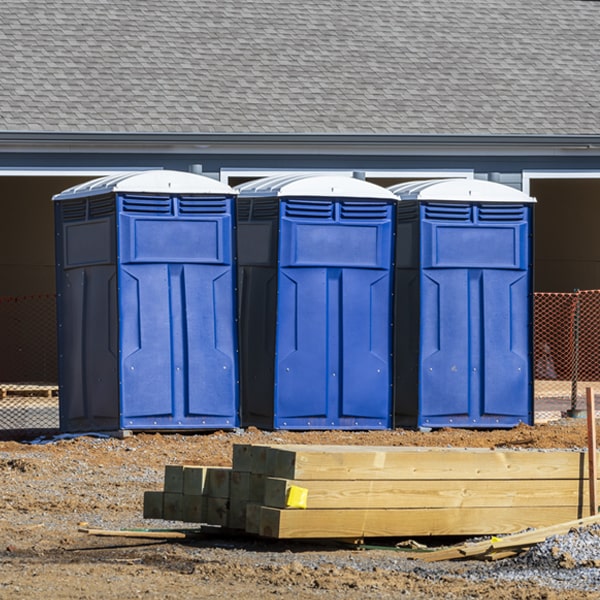 are there any restrictions on where i can place the portable restrooms during my rental period in Winthrop AR